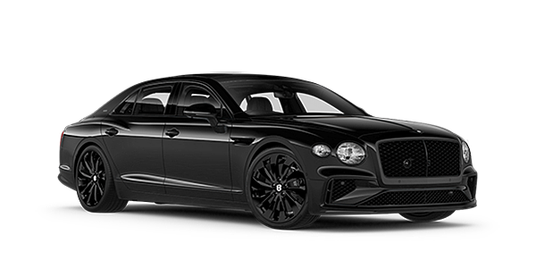 Louwman Exclusive Cars B.V. Bentley New Flying Spur Black Edition front three quarter in Onyx paint