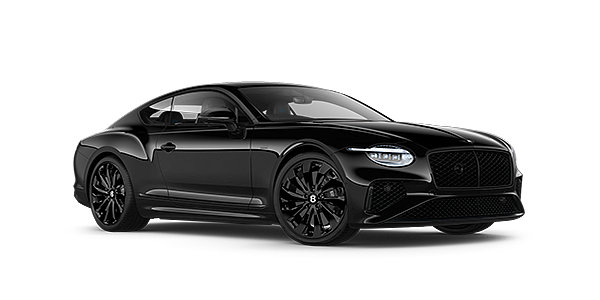Louwman Exclusive Cars B.V. Bentley Continental GT Black Edition coupe front three quarter in Onyx black paint